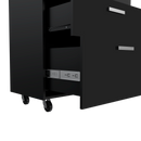 MultisStorage Cabinet 35" H, Three Drawers, Four Wheels by HouseOfZazla