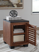 Kallari - Chair Side End Table - Warm Brown / Black by Unique Piece Furniture