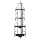4 Shelf Corner Bookcase - Cappuccino by HouseOfZazla