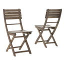 Positano - 4 Piece Foldable Chair Set in Gray by HouseOfZazla