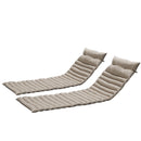 2 Piece Outdoor Chaise Lounge Chair Cushion Set by HouseOfZazla