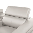 Nova Modern Style Sectional with Console, Wedge, and Bluetooth