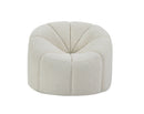 Osmash - Teddy Sherpa Chair With Swivel - White by HouseOfZazla