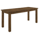 Amarillo - Rectangular Counter Height Dining Table - Rustic Brown by HouseOfZazla