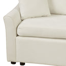 L-Shaped Sofa Convertible Sofa Bed Pull Out Sofa Sleeper With Two Back Pillows, Two USB Ports And Two Power Sockets For Living Room by HouseOfZazla