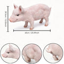 Cheerful Beige Pig Garden Statue