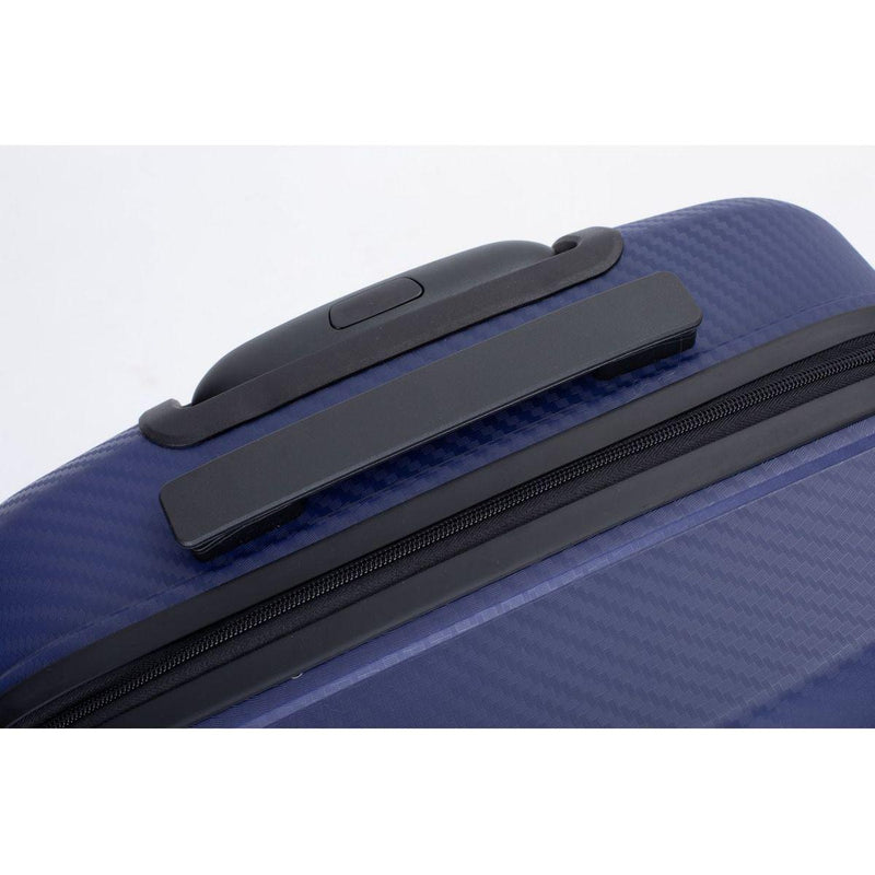 Hardshell Suitcase Spinner Wheels PP Luggage Sets Lightweight Durable Suitcase with TSA Lock,3-Piece Set (20/24/28), Navy