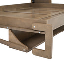 Full Size Murphy Bed With Wardrobe, Drawers, And Open Shelves - Wood by HouseOfZazla