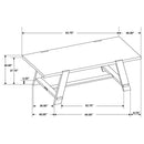 Gavilon - Rectangular Trestle Base Dining Table - Brown by HouseOfZazla