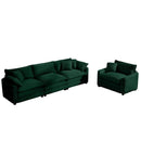 Elegant Oversized Sectional Sofa Set With Deep Seats And Flexible Layout by HouseOfZazla