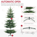 HOMCOM 7.5 Foot Artificial Christmas Tree