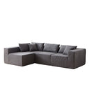 Modular L Shaped Sectional Compressed Sofa, Free Combination by HouseOfZazla