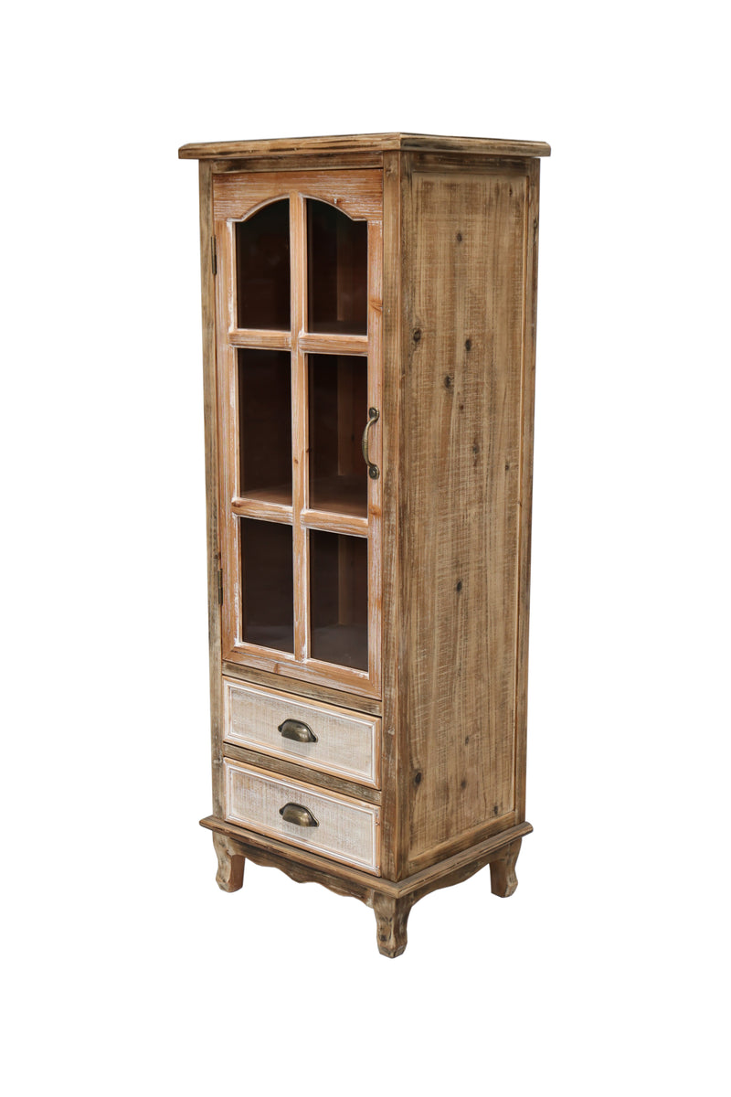 Rustic Wooden Storage Cabinet with Decorative Cutout Door, photo 6 of 10