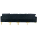 Modern L - Shape Convertible Sectional Sofa With Movable Ottoman by HouseOfZazla