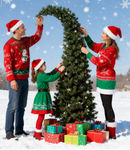 6 Ft Prelit Bent Top Christmas Tree