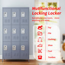 9 Door 72"H Metal Lockers