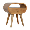 Circular Open Bedside Nightstand by HouseOfZazla