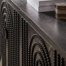 Modern Sideboard Cabinet With Decorative Nailhead Accents, Stylish Storage Solution For Dining, Living Rooms - Black by HouseOfZazla