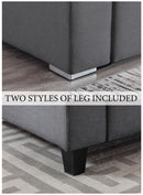 Nolan - Fabric 5 Piece Sectional Sofa With Interchangeable Legs by Unique Piece Furniture