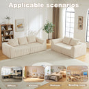 Minimalist 3+2 Seater Corduroy Sofa Set