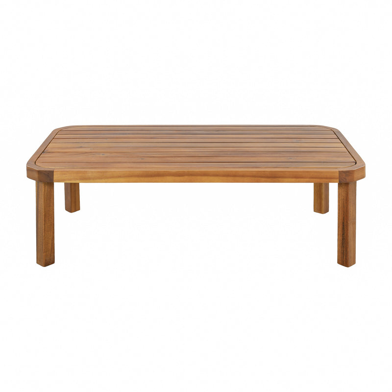 4 Piece Acacia Wood Patio Furniture Set, photo 5 of 10