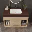 29.9" Modern Floating Bathroom Vanity with Sintered Stone Top