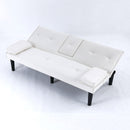 Sofa Bed With Foldable Design And Cup Holder