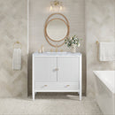 James Martin Myrrin 36" Single Bathroom Vanity, Bright White