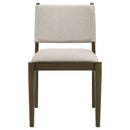 Ottowa Upholstered Dining Side Chair Brown (Set of 2)
