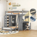 Bunk Bed With LED Light And USB Ports by HouseOfZazla