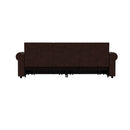 3 In 1 Convertible Sleeper Sofa With Nailhead Trim & Rolled Arm by HouseOfZazla