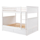 Bunk Bed With Twin Size Trundle, Guardrails by Unique Piece Furniture
