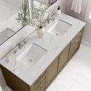 James Martin Chicago 60" Double Bathroom Vanity, Walnut Whisper