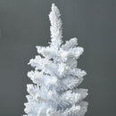 HOMCOM 5' Snow Flocked Artificial Pencil Christmas Tree