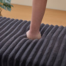 Upholstered Ottoman Coffee Table Foot Rest With Open Storage by HouseOfZazla