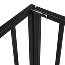 Metal Floor Bed Frame With Fence And Door by HouseOfZazla