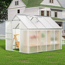Walk-In Polycarbonate house & Roof Vent, Sliding Doors, Aluminum Hobby Hot House For Outdoor by HouseOfZazla