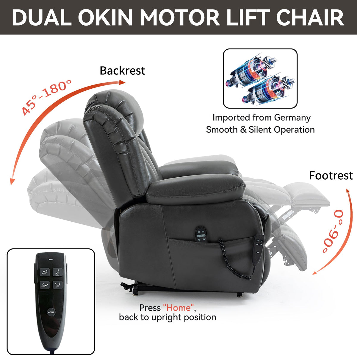 Dual Motor Electric Recliner Chair, photo 5 of 10