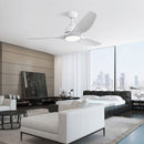 Bredoom Ceiling Fan With Remote Control And LED Light, Blades, Reversible DC Motor For Indoor / Outdoor Use by Unique Piece Furniture