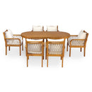 7-Piece Outdoor Acacia Wood Dining Set
