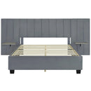 Upholstered Platform Bed With Big Headboard by HouseOfZazla