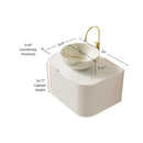 DINA 24" Bathroom Vanity & Sink with Floating Curved Edges by HouseOfZazla