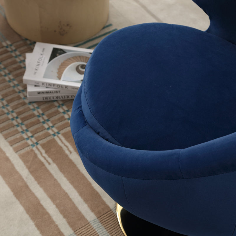 360 Degree Swivel Cuddle Barrel Accent Chairs, Round Armchairs with Wide Upholstered, Fluffy Fabric Chair for Living Room, Bedroom, Office, Waiting Rooms