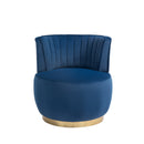 360 Degree Swivel Cuddle Barrel Accent Sofa Chairs, Round Armchairs with Wide Upholstered, Fluffy Velvet Fabric Chair for Living Room, Bedroom, Office, Waiting Rooms