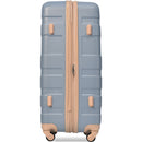 20-Inch Carry-On Luggage with Expandable Travel Bag Set, ABS Hard Shell Two-piece suitcase set, light blue