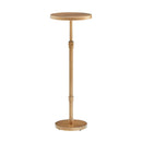 Morven - Adjustable Height Accent Table With Round Top - Antique Brass by HouseOfZazla