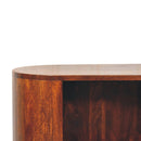 Cortez - T Bar Open Slot Cabinet - Dark Brown by HouseOfZazla