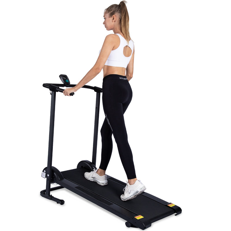 Manual Treadmill Non Electric Treadmill with 10 Incline Small Foldable Treadmill for Apartment Home Walking Running (Mode GHN213)