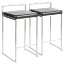 Fuji - Contemporary, Stackable Elegant Counter Stool (Set of 2) by HouseOfZazla