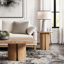 Sonoma - Square Pedestal Side Table - Antique Brown by HouseOfZazla